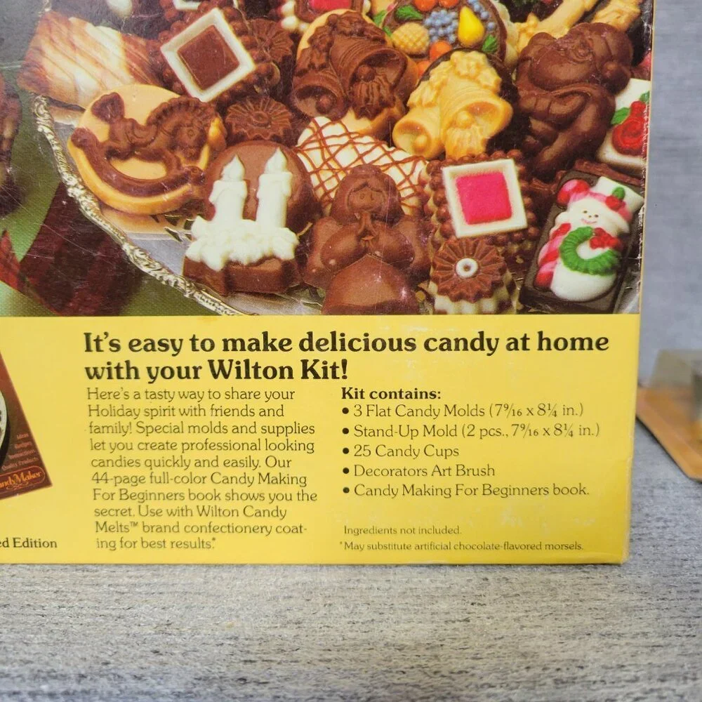 Vintage Wilton Candy Maker Holiday Candy Making Kit & Gingerbread Cookie Cutters